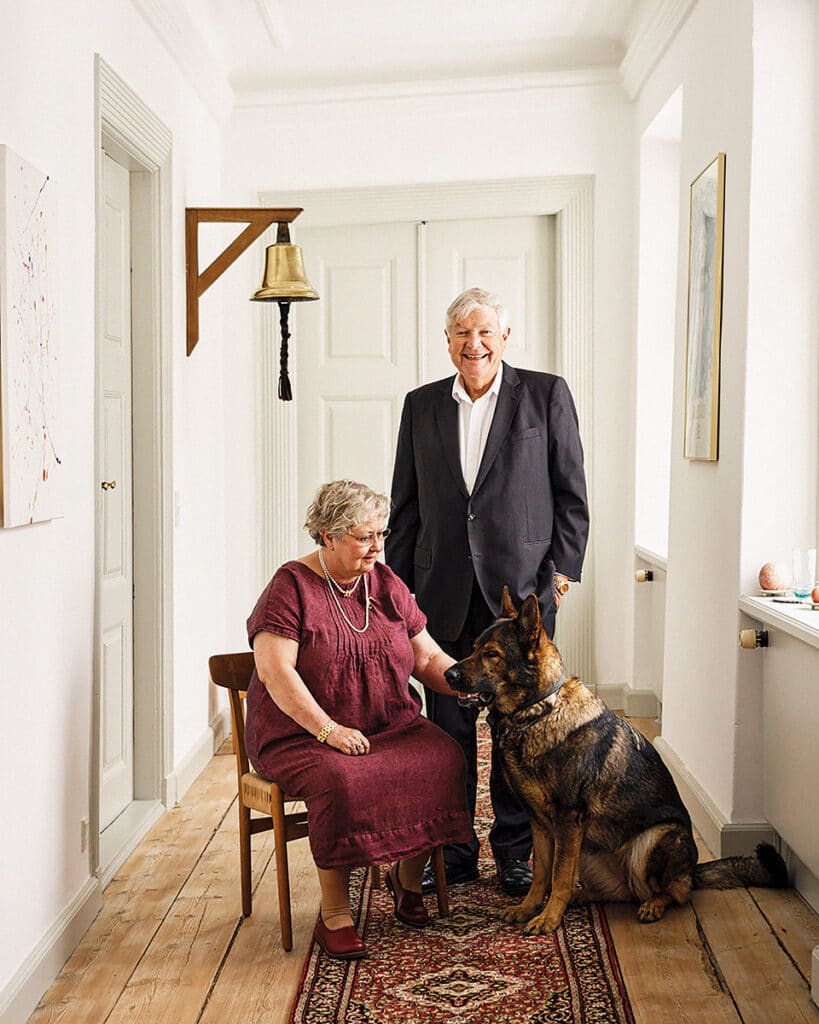 Knud Erik Hansen, con su mujer, Inger Marie Jensen.