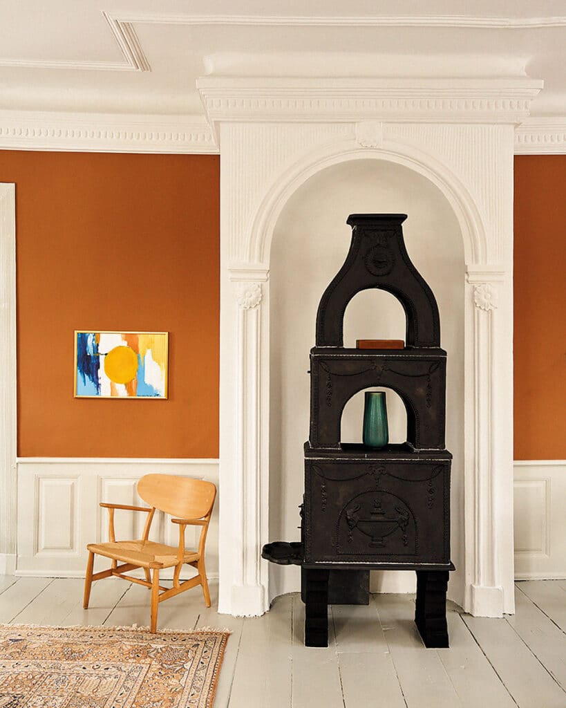 Casa Hellerup Manor con muebles de Carl Hansen & Søn.