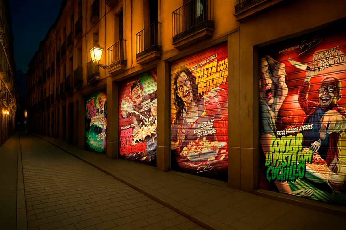 Murales ‘Pasta Horror Stories’ de Pasta Garofalo.