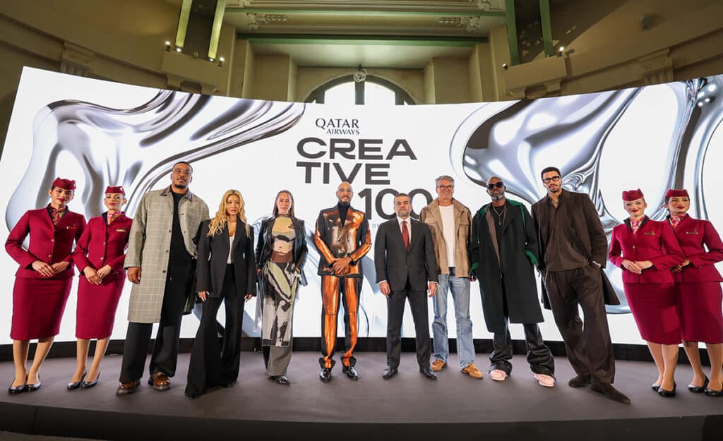 Qatar Airways y Swizz Beatz presentan ‘The Qatar Airways Creative 100’.
