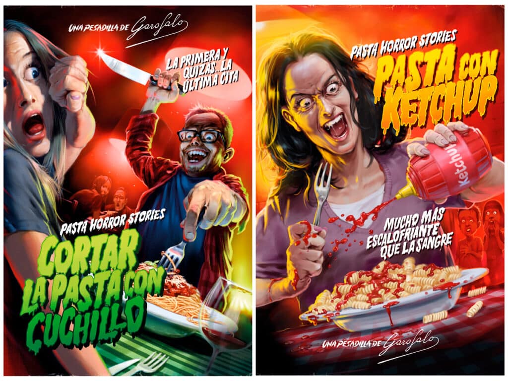 Murales ‘Pasta Horror Stories’ de Pasta Garofalo.