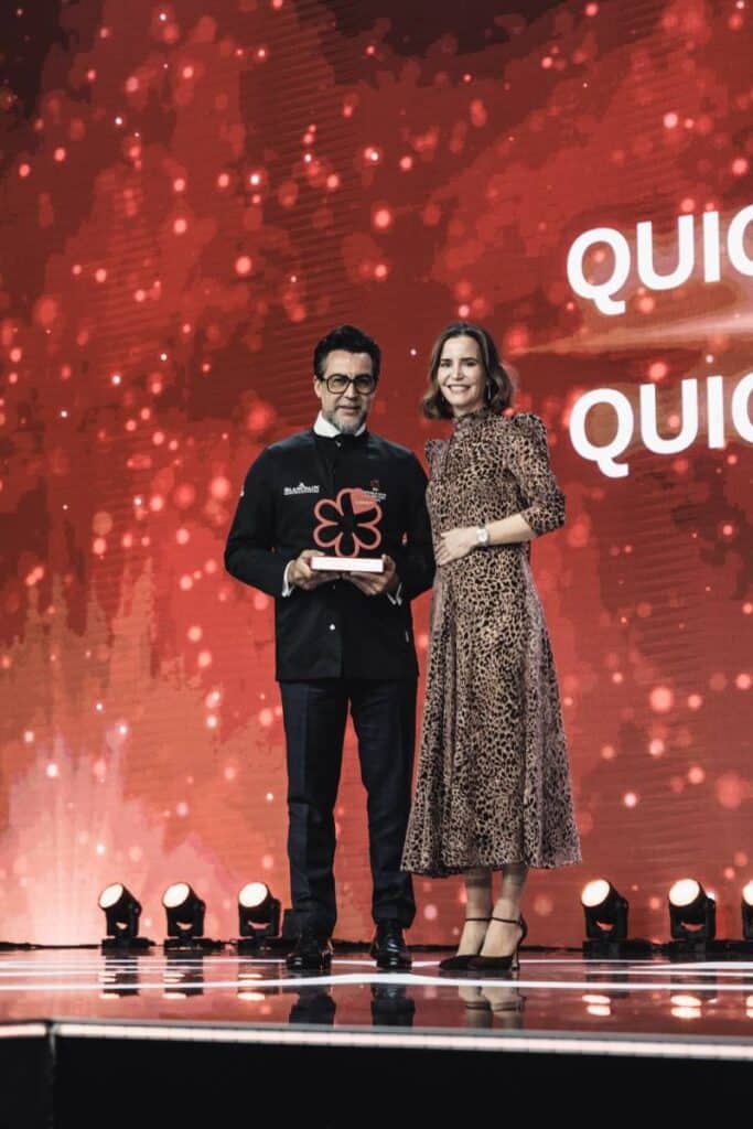 Blancpain y la Guía Michelin distinguen a Quique Dacosta como Chef Mentor 2026 3 Quique Dacosta y Lara Bartolomé.