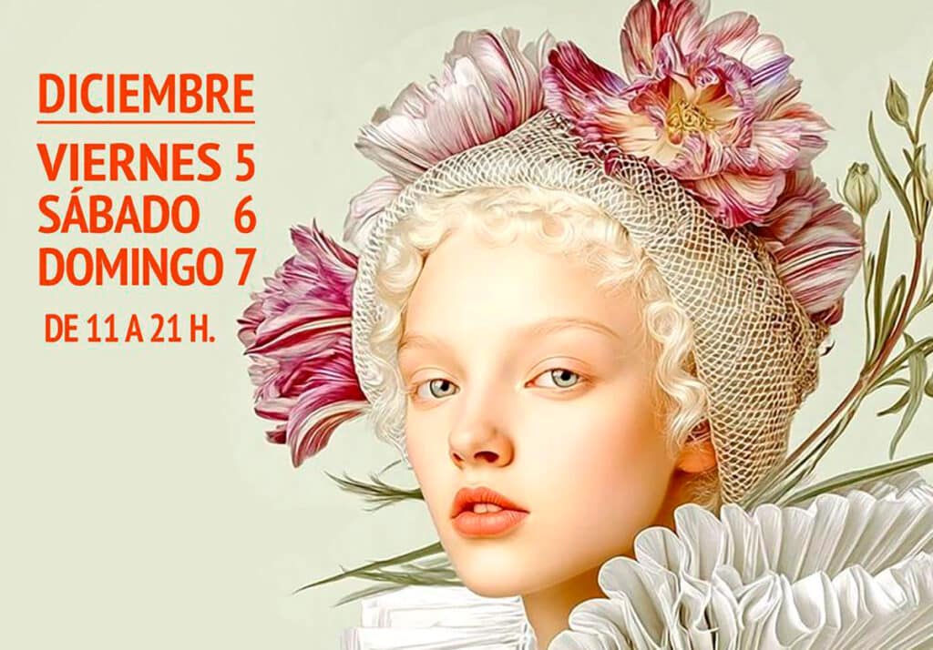 Cartel del mercadillo navideño Pop Up Chic del Hotel Palace de Madrid.