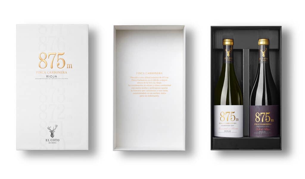 Pack 2 botellas 875m en estuche de cartón rígido