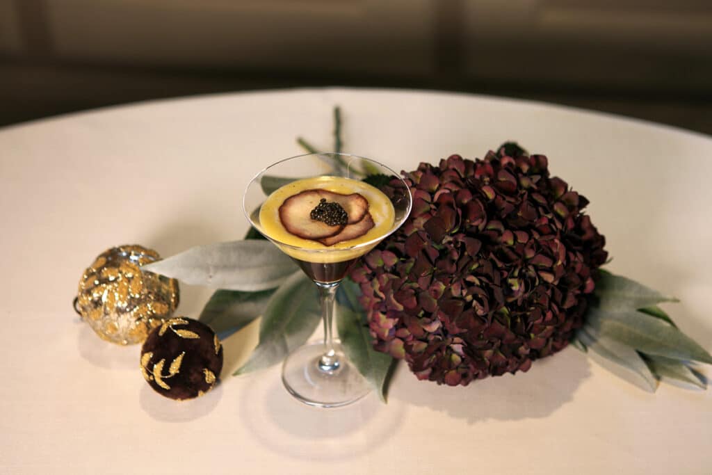 Menú de Navidad del restaurante Haroma, ubicado en el hotel Relais & Châteaux Heritage Madrid y dirigido por el chef Mario Sandoval.