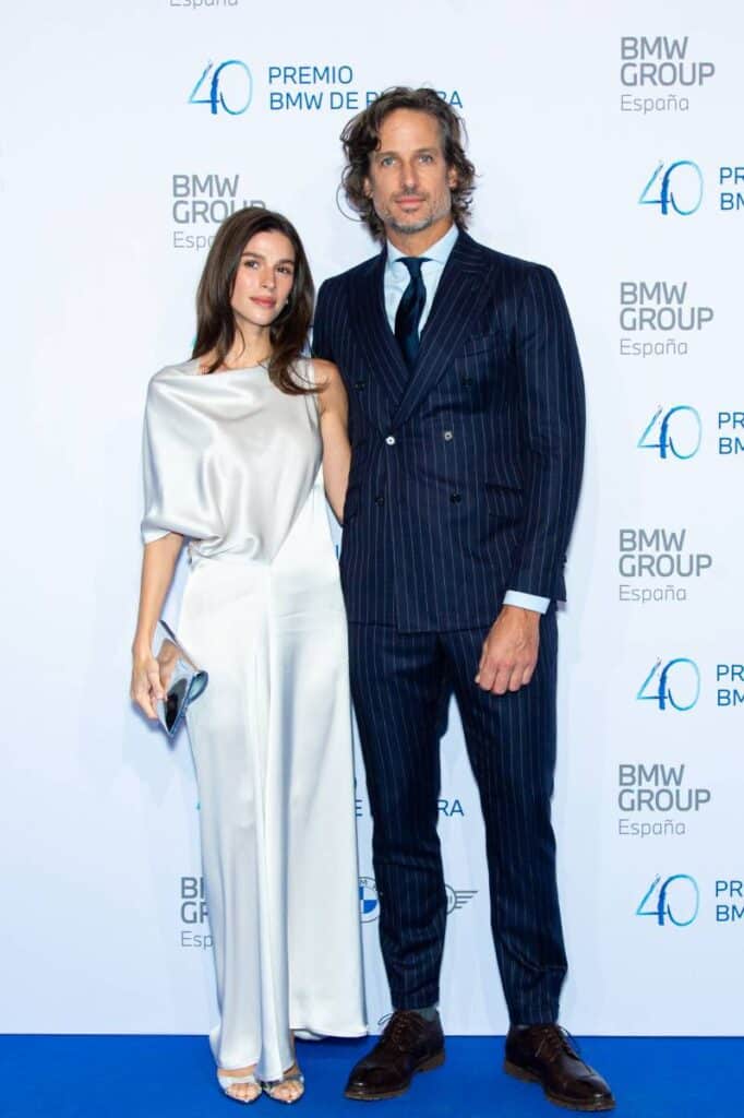 Sandra Gago y Feliciano López en la 40ª edición del Premio BMW de Pintura.