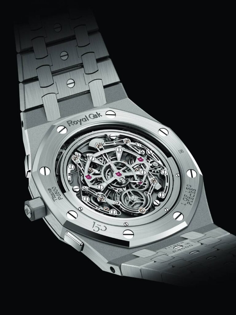 Royal Oak “Jumbo” Extra-Thin Selfwinding Flying Tourbillon Chronograph RD#5 de Audemars Piguet.