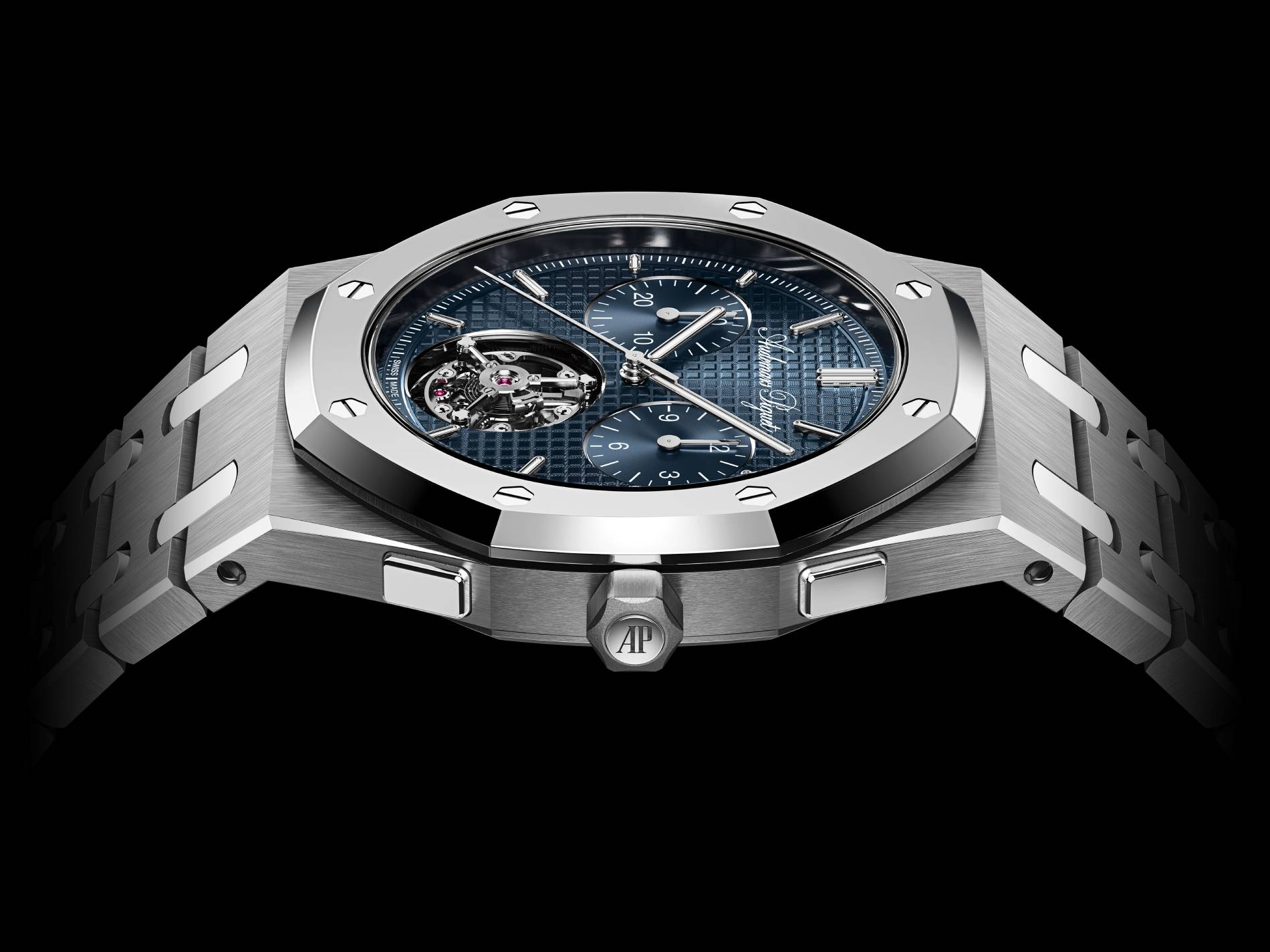 Royal Oak “Jumbo” Extra-Thin Selfwinding Flying Tourbillon Chronograph RD#5 de Audemars Piguet.