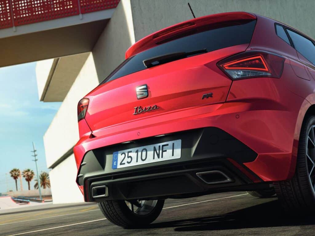 Parte trasera del SEAT Ibiza.