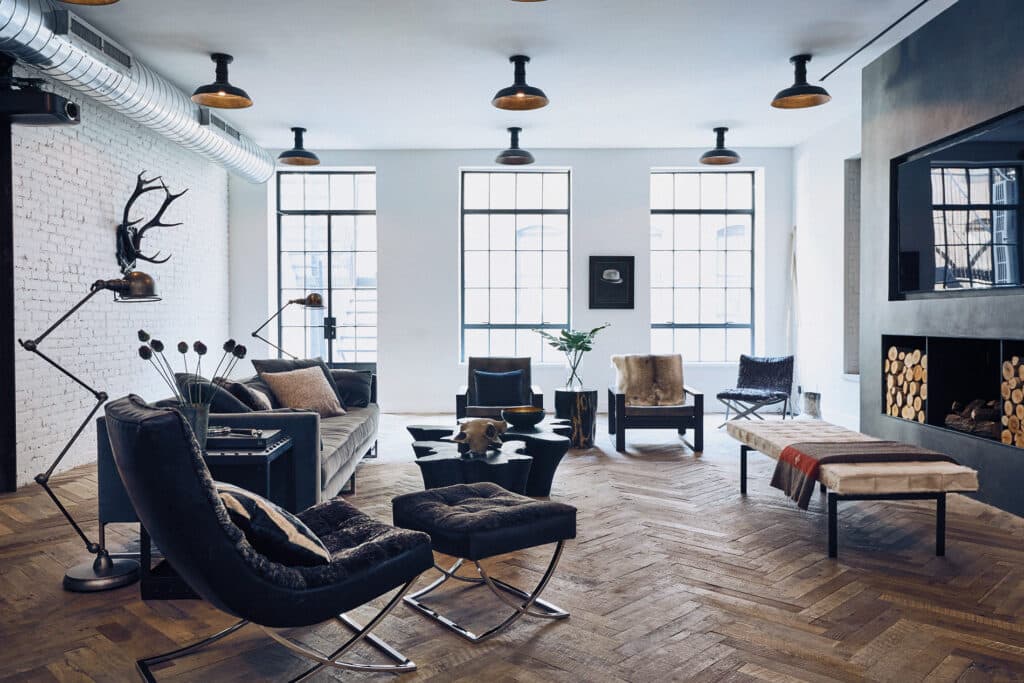 Salón de loft en Broadway.