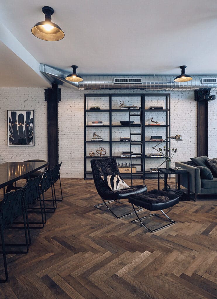 Loft en Broadway: el arte de combinar lo industrial con el lujo discreto 2 Comedor de loft en Broadway.