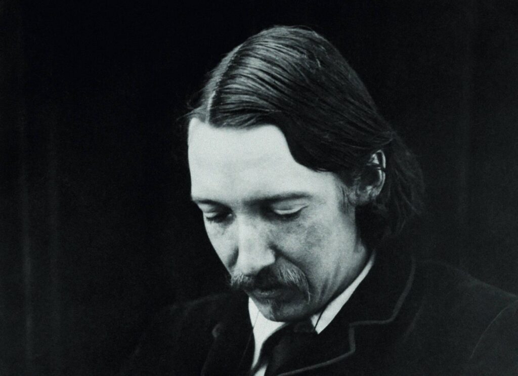 Retrato del escritor Robert Louis Stevenson.