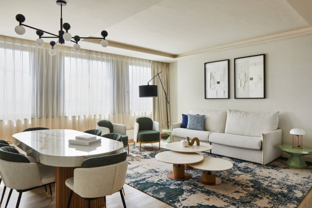 Habitación del Madrid Marriott Hotel Princesa Plaza.