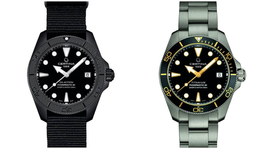 DS Action Diver 38 mm Powermatic 80 de Certina.