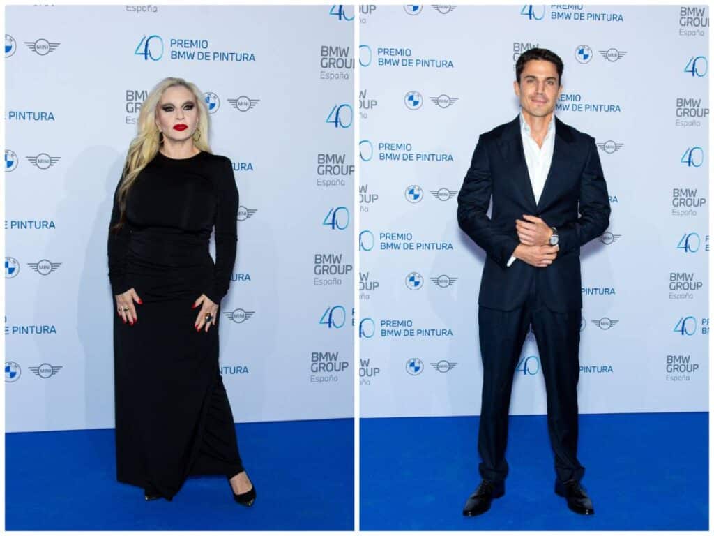 Alaska y Álex González en la 40ª edición del Premio BMW de Pintura.