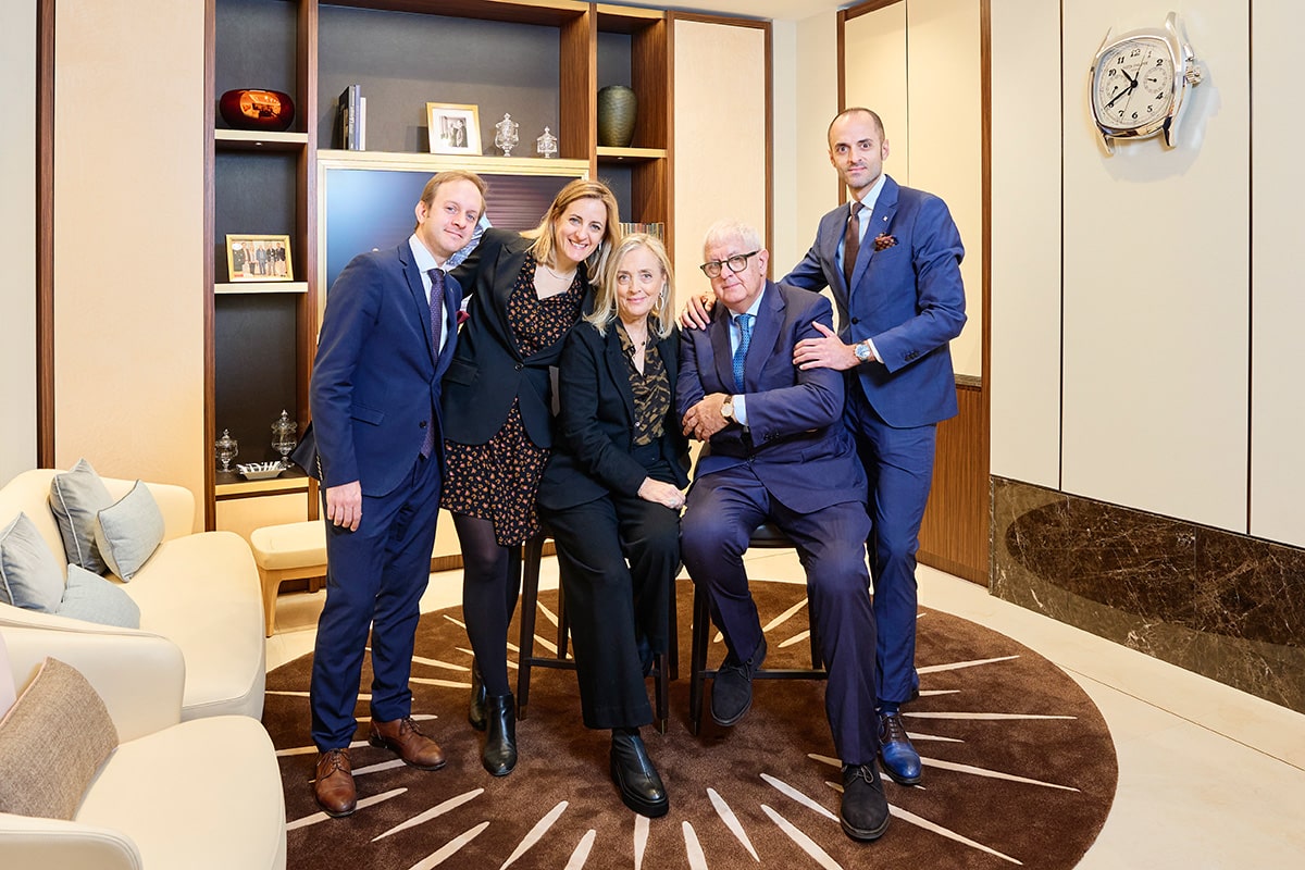 Familia Quera Quinta y Sexta Generación, en el espacio Patek Philippe de QUERA Girona.