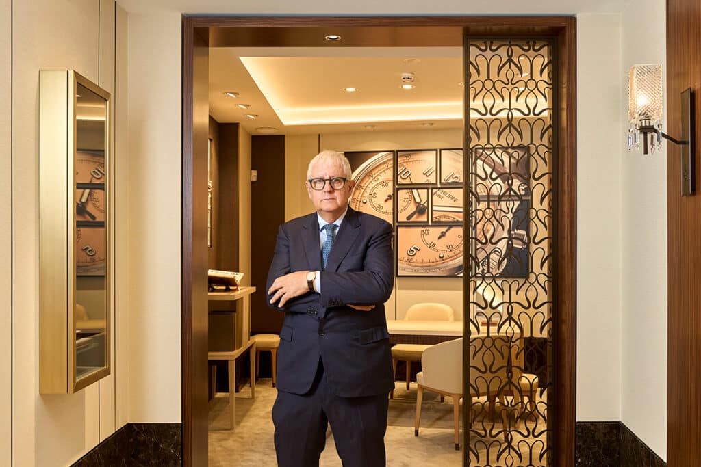 Pere Quera Serras, quinta generación, en el espacio Patek Philippe en QUERA Girona (2024).