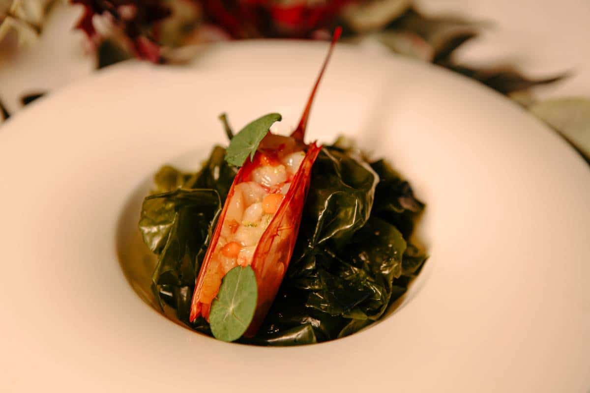 Menú navideño del hotel boutique Relais & Châteaux Orfila del chef Mario Sandoval.