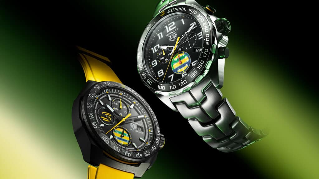 TAG Heuer Formula 1 Chronograph x Senna de 43 mm y de 44 mm.