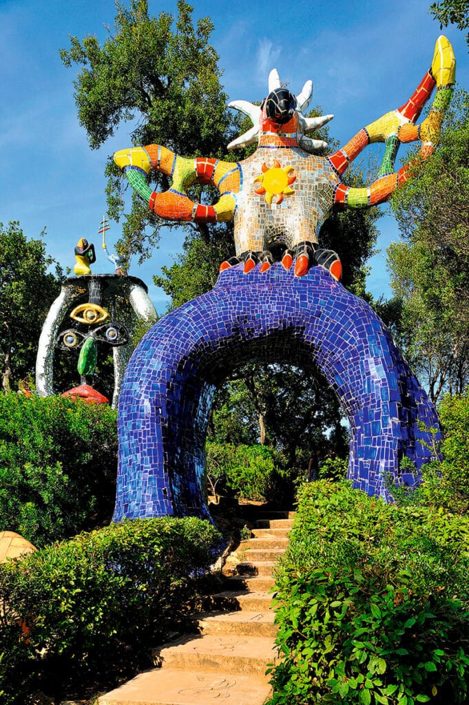 Il Giardino dei Tarocchi en la Toscana.