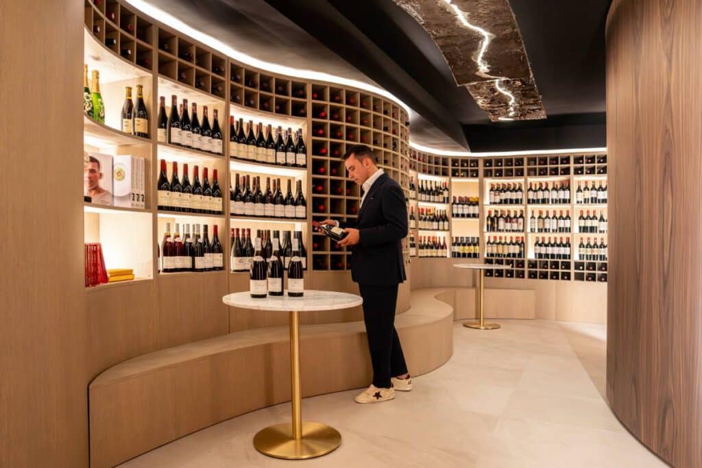 Bodega del restaurante Skina.