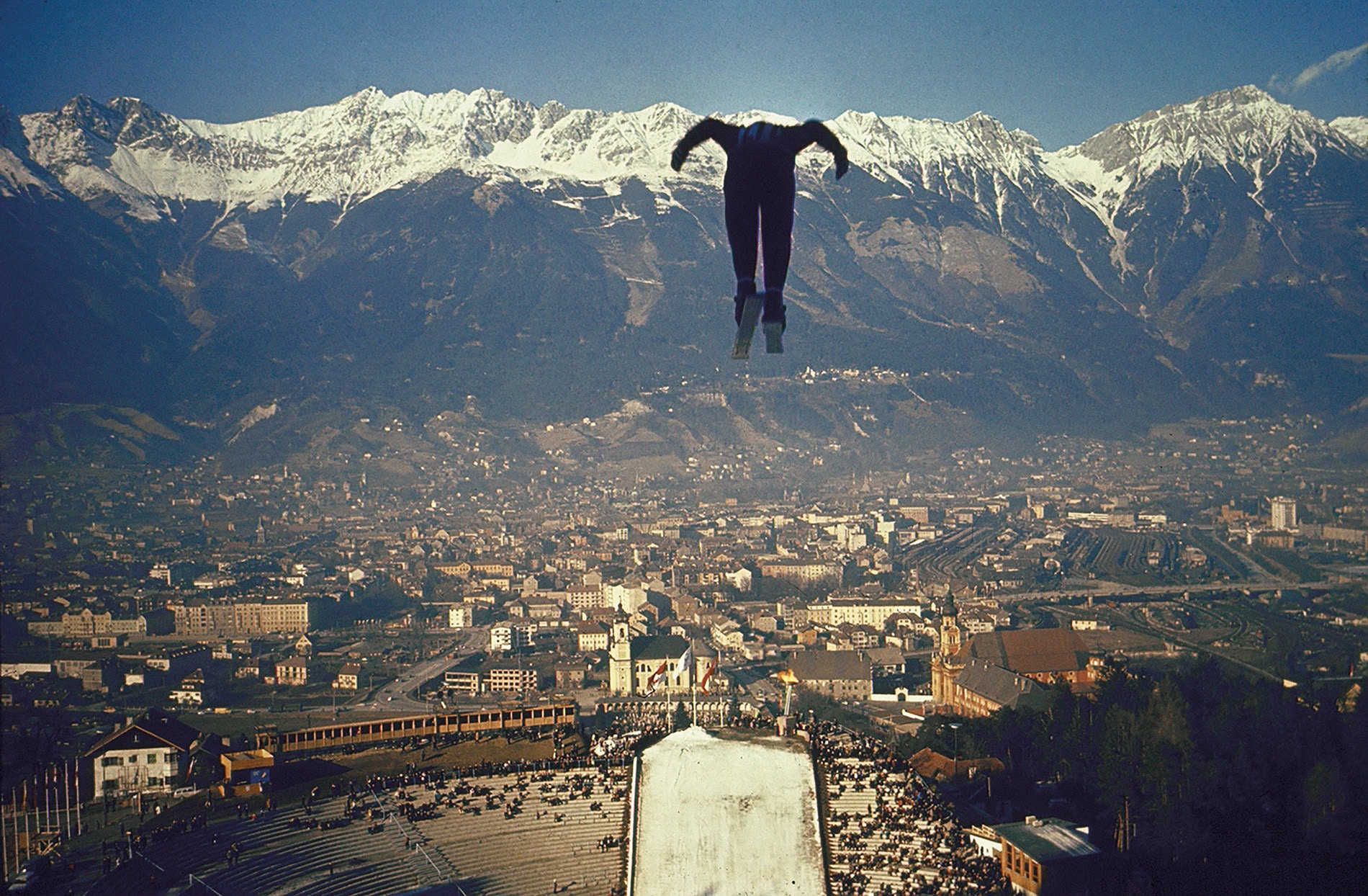 Saltador de esquí en los Juegos Olímpicos de Invierno de 1964.