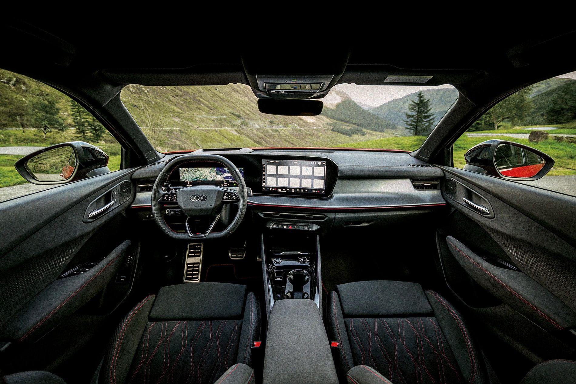 Interior del Audi Q3.