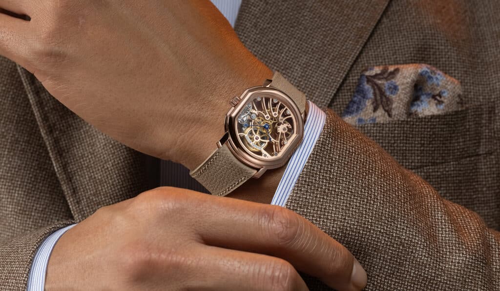 Extra Plat Rose Gold Skeleton de Daniel Roth.