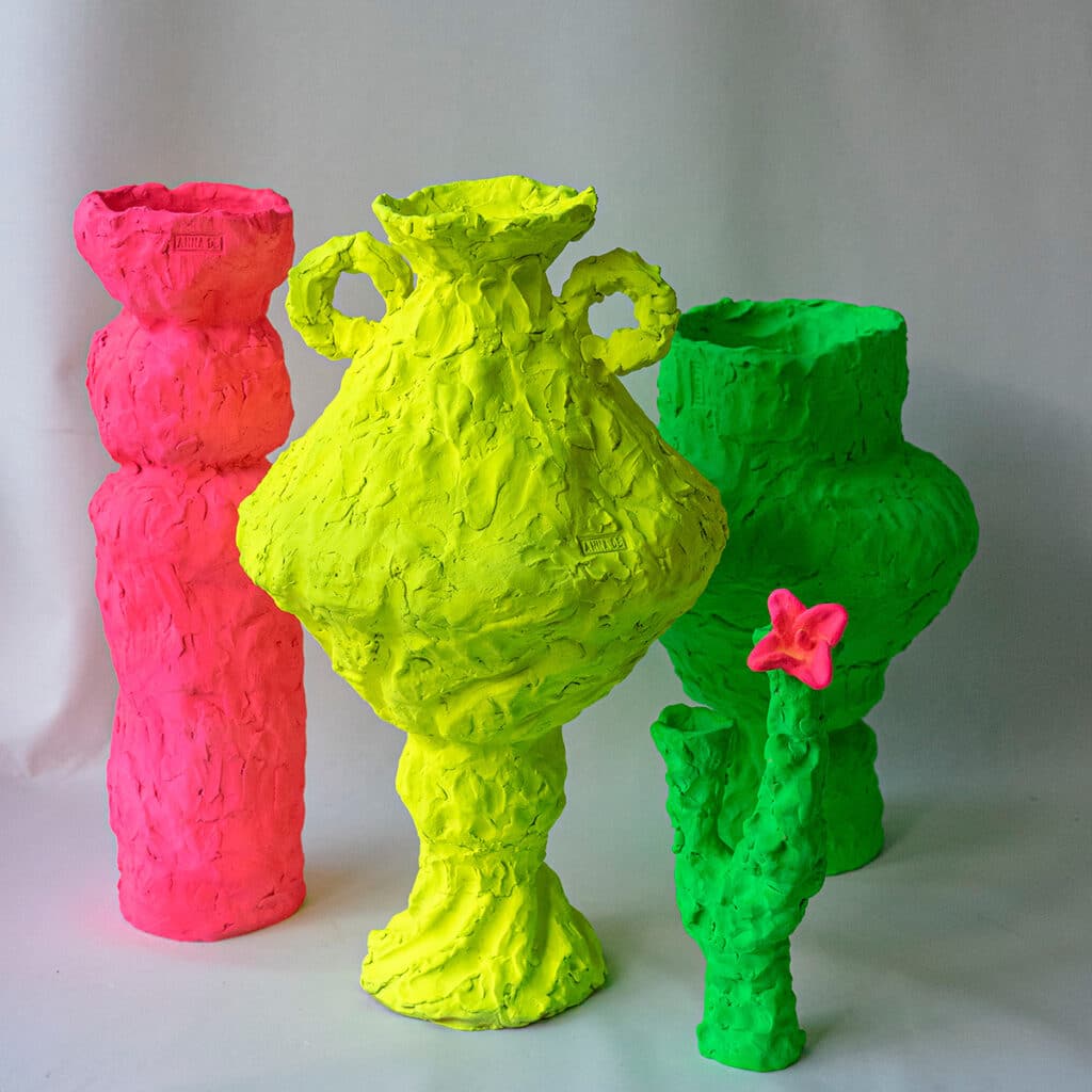 Piezas de cerámica de Anna Demidova.