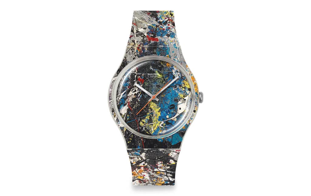 Pollock’s Alchemy de la colección Swatch × Guggenheim.