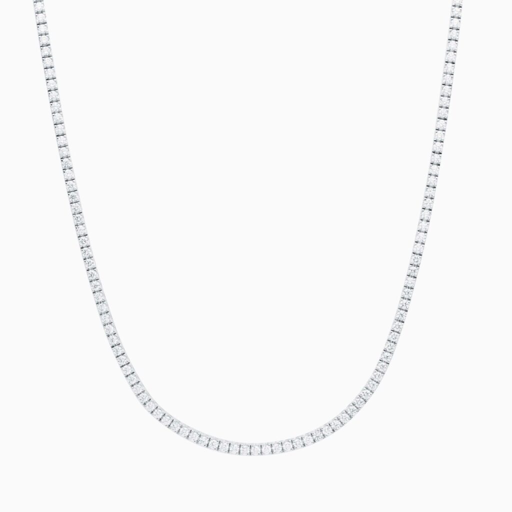 RABAT DIAMONDS collar riviere de oro blanco con diamantes