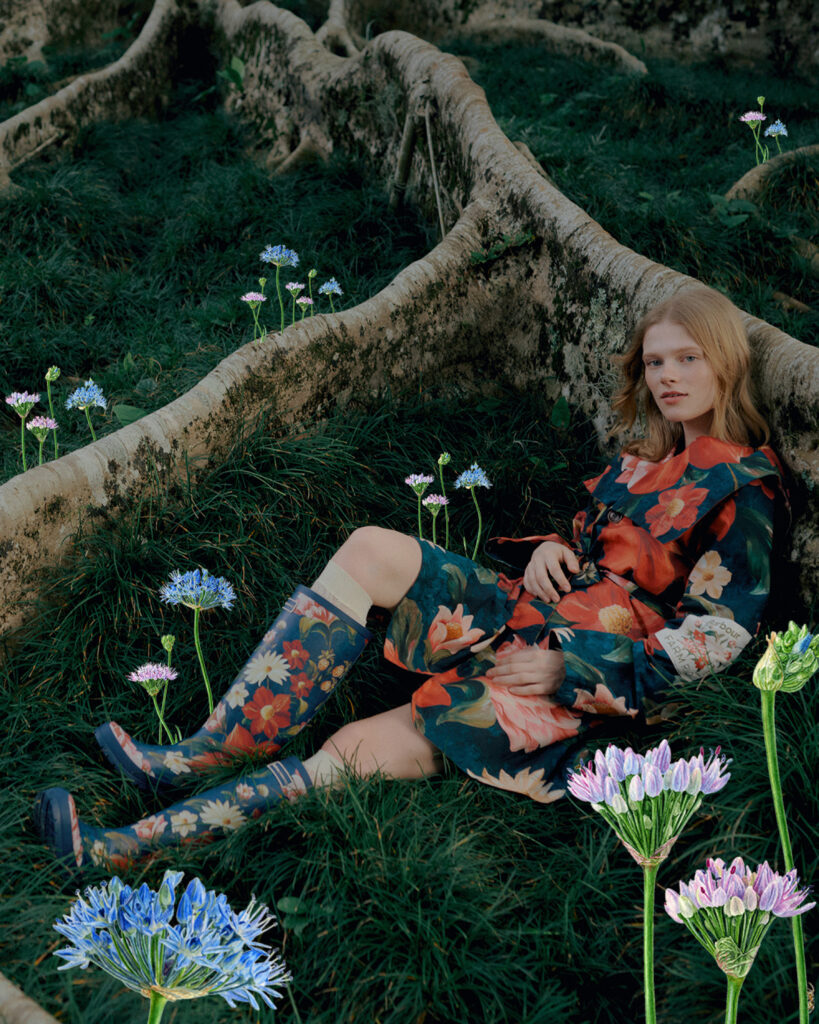 SS26 Barbour FARM Rio Gardenia Casual Jacket LCA0389NY72 Wild Flower Welly LRF0137NY72