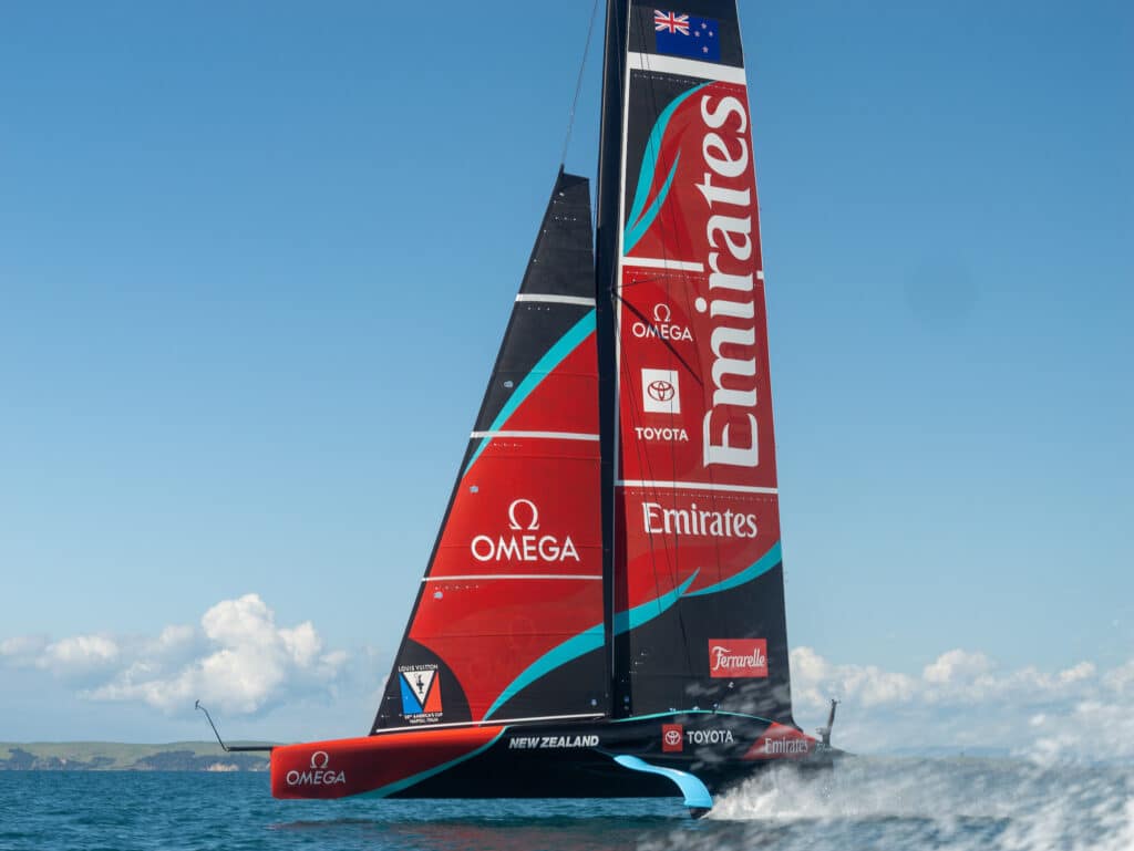 OMEGA AC75 ETNZ boat