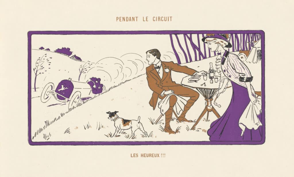 Pendant le circuit illustrazione 1909