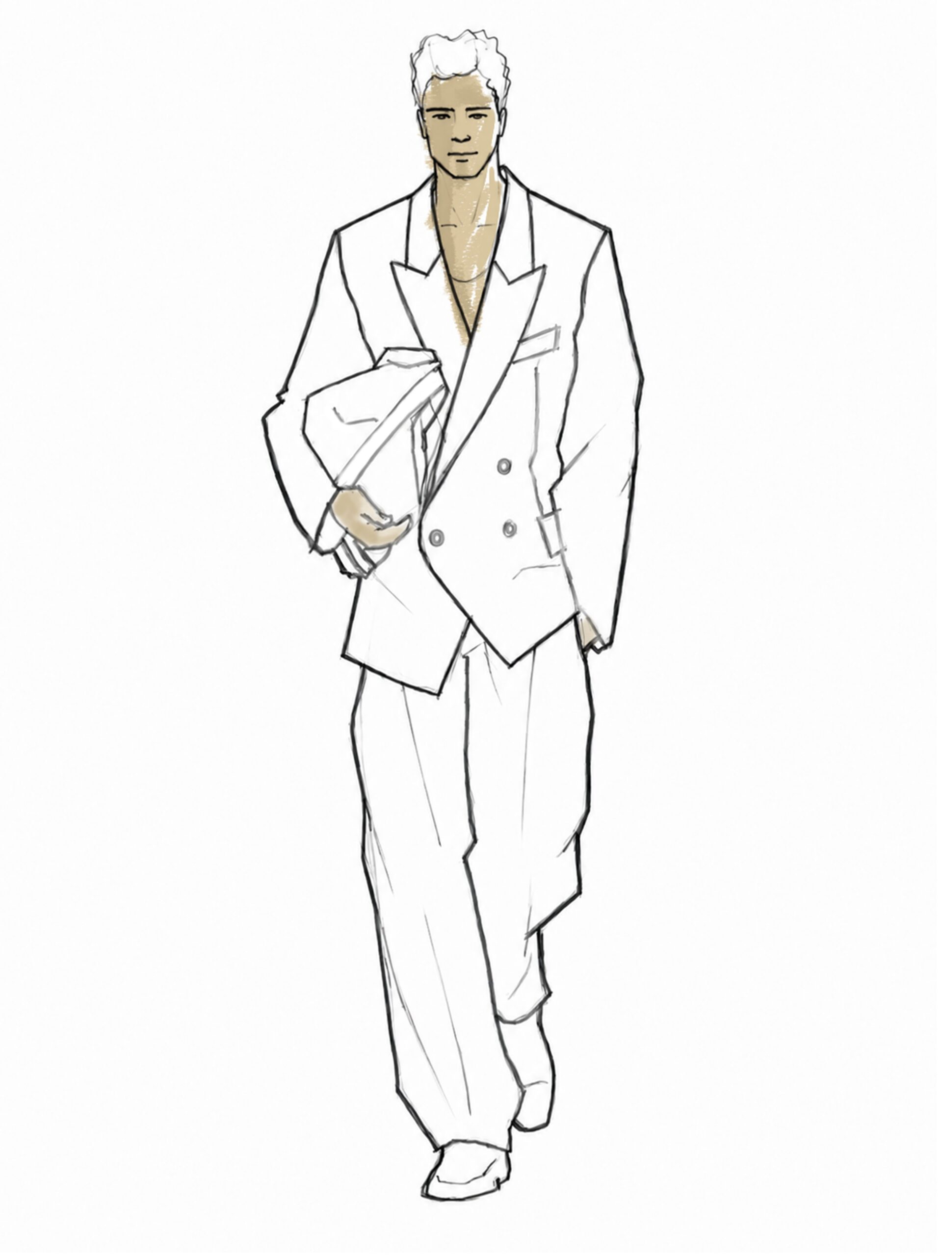 HANAMI florece en la pasarela de Pedro del Hierro 3 BOCETO HOMBRE scaled