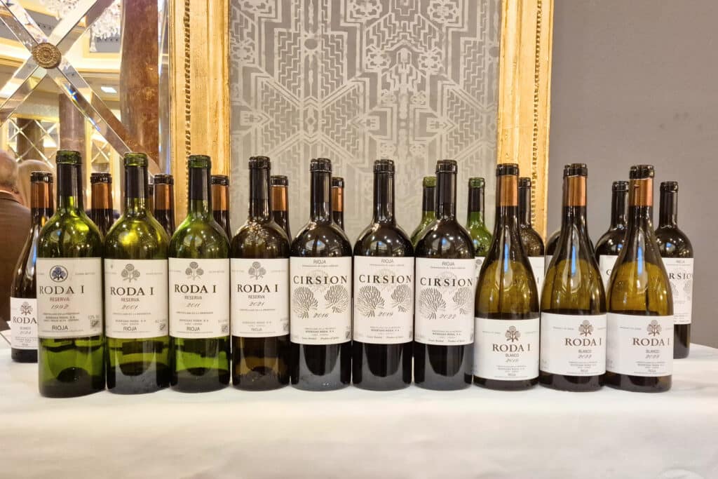 Cata RODA 40 Vinos de la cata botellas