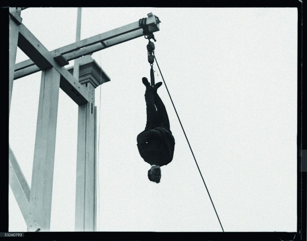 hungarian born american magician escape artist and psychic debunker harry houdini wears a copia